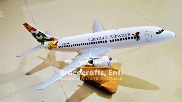 Model of B737-300 Cayman Airways with detailed craftsmanship.